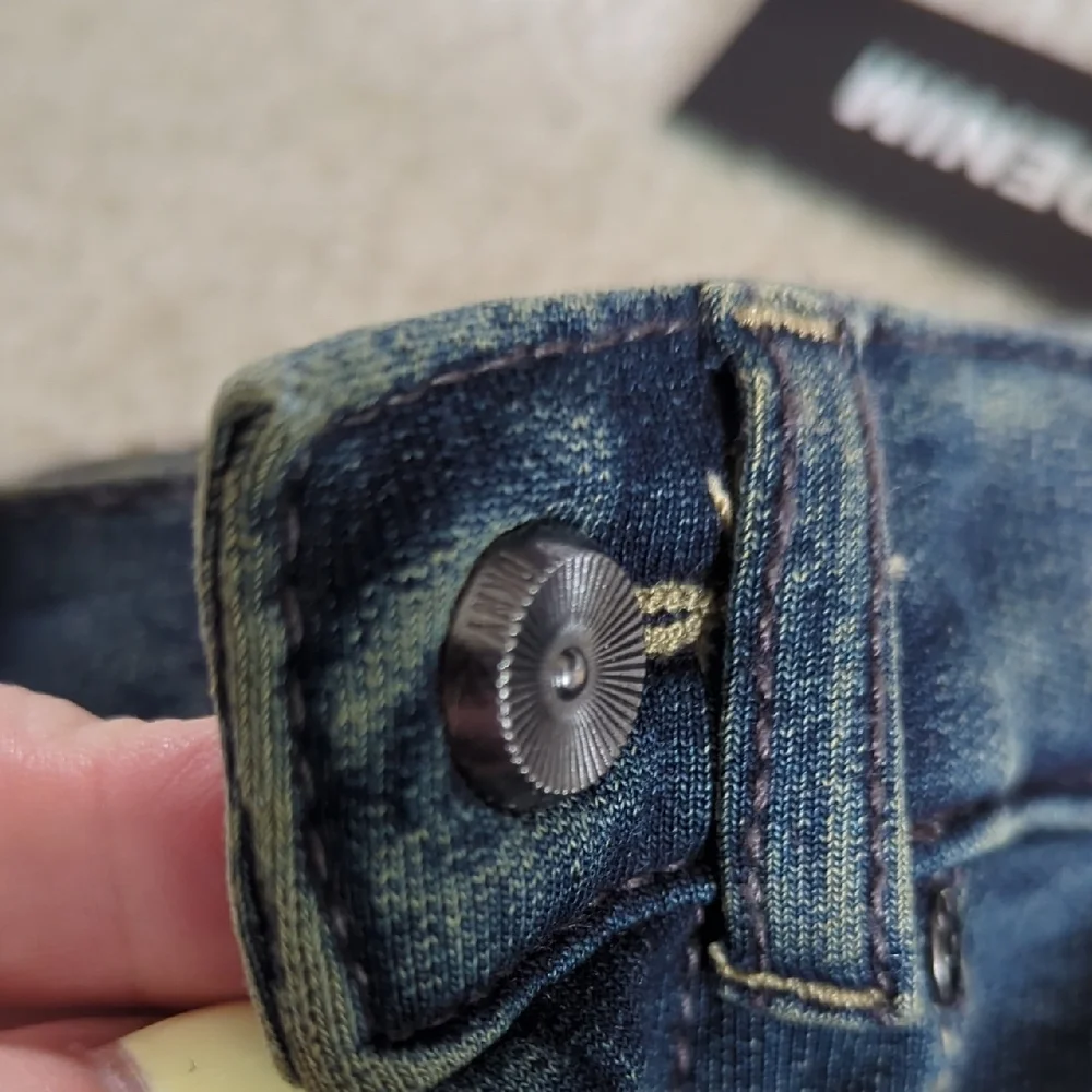 DKNY Denim Knit Jeans Dark Blue